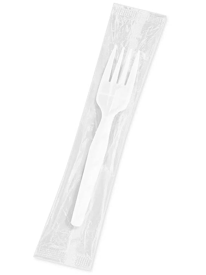 Plastic Forks Heavy - White - Ind. Wrapped - WP2001