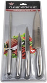 SS Knife 4 Pcs - Classic Kitchen Set