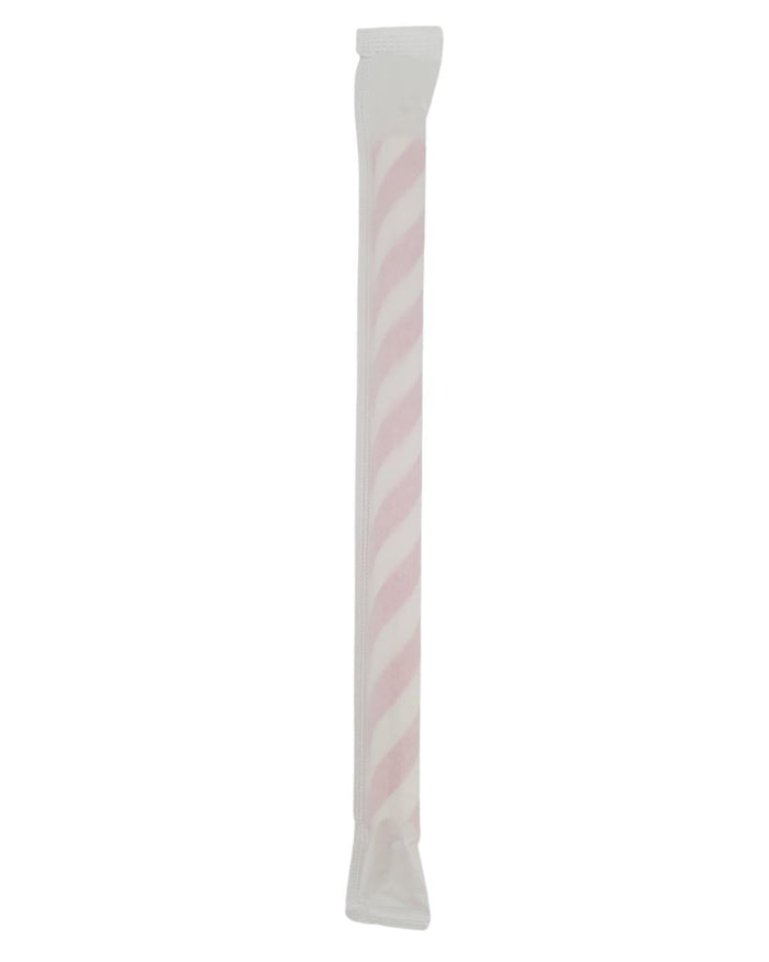 Eco-Craze Paper Straws - Red and White, 12mmx8