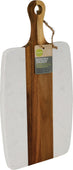 L.Gourmet Acacia Wood+Marble Board - 13.75
