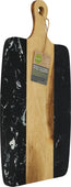 L.Gourmet Acacia Wood+Marble Board - 15.75