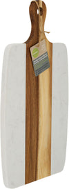 L.Gourmet Acacia Wood+Marble Board - 15.75