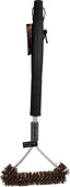 BBQ SS Wire Brush w/Scraper 19