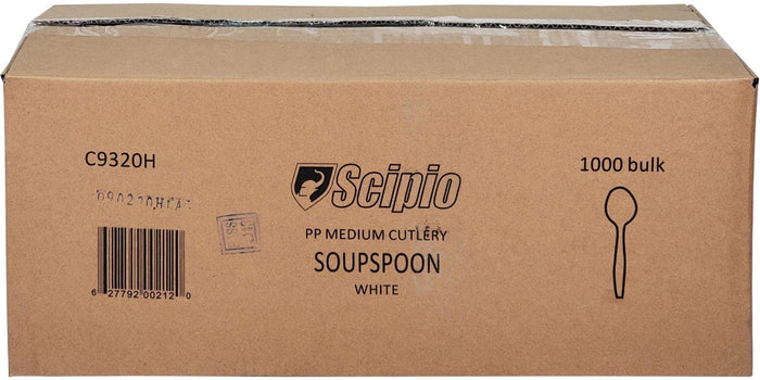 CLR - Scipio - Soup Spoon - Medium - White - C9320H