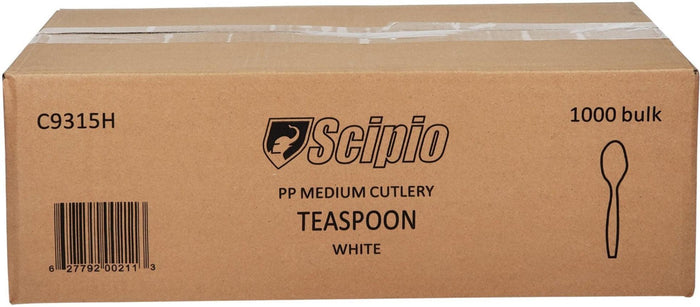 CLR - Scipio - Tea Spoon - Medium - White