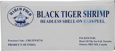 Marco Polo - 8-12 EZ Peel Black Tiger Shrimp