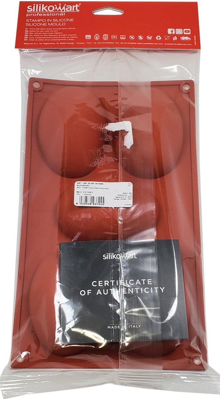 CLR - Silicone 1/2 Egg Mold - 5 Compartment - SF041