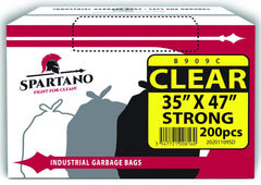 Spartano Industrial Garbage Bags - Clear, 35
