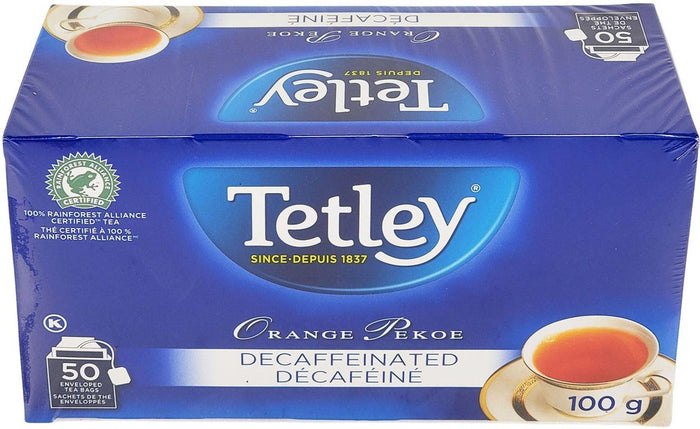 VSO - Tetley - Tea Bags - Orange Pekoe - Decaff. (Enveloped Bag)