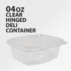 Genpak - Hinged Deli Container - Clear - 4oz - AD04