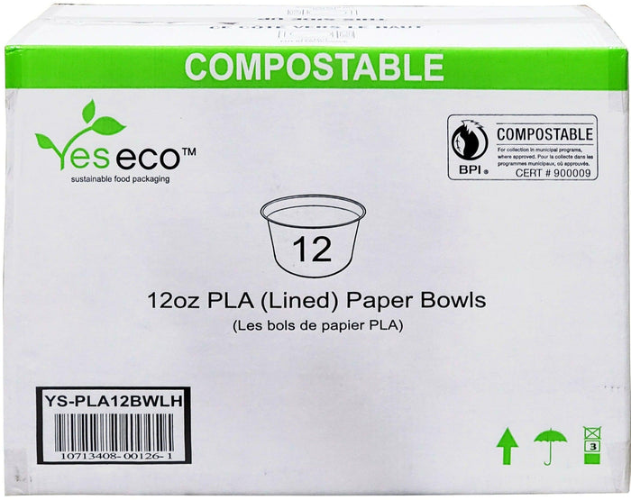 SO - E2E Foodpack - PLA Paper Bowls - 12oz