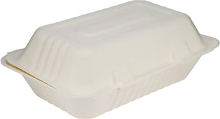 Eco-Craze Bagasse Clamshell Container - 9