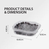 Genpak - Hinged Deli Container - Clear - 6oz - AD06