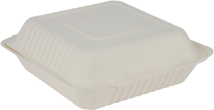 Eco-Craze - 9X9 Bagasse Clamshell Container
