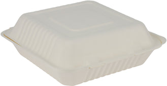 Eco-Craze - 9X9 Bagasse Clamshell Container