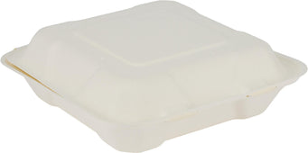 Eco-Craze - 8x8 Bagasse Clamshell Container