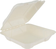 Eco-Craze - 8x8 Bagasse Clamshell Container