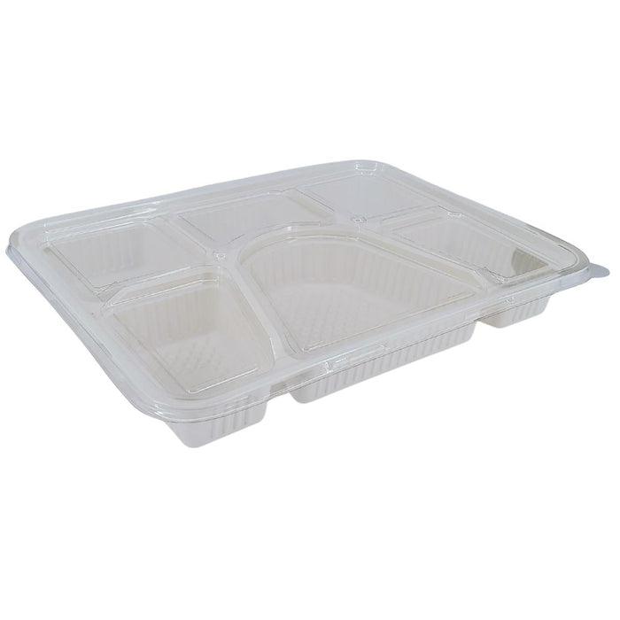 Eco-Craze - 6 Comp Thali - White - MFPP