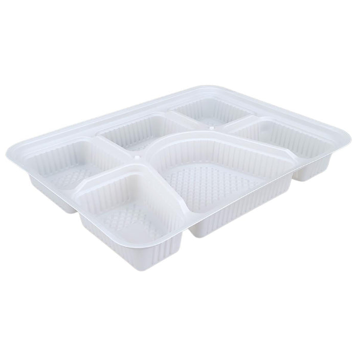 Eco-Craze - 6 Comp Thali - White - MFPP