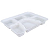 Eco-Craze - 6 Comp Thali - White - MFPP