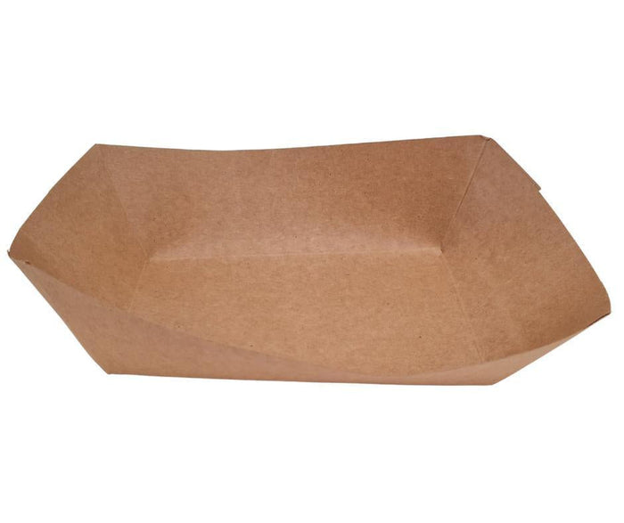 Eco-Craze - PFT300-K #300 3 lb Kraft Paper Food Tray