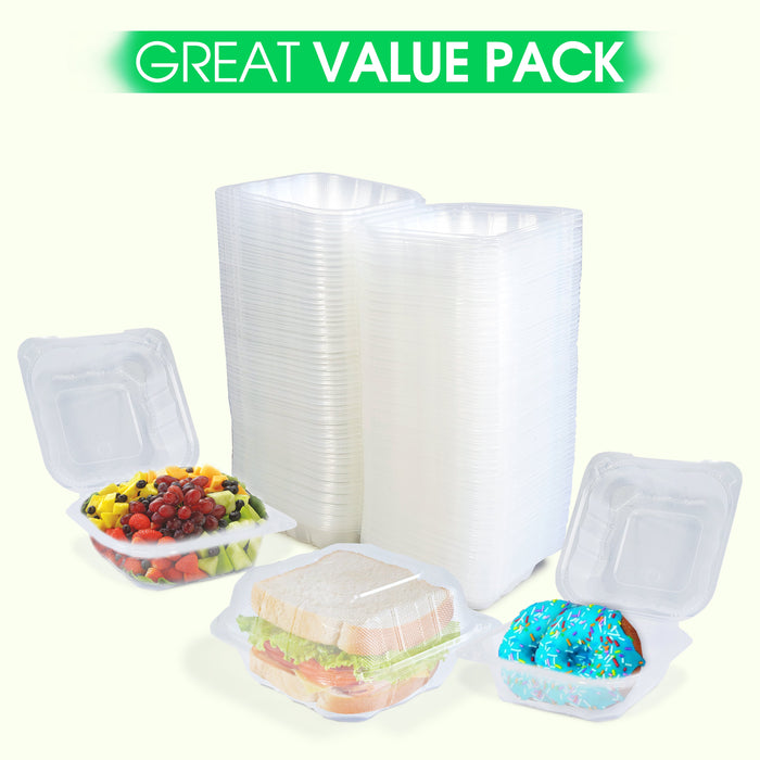 Value+ - PP-661C-VH- PP Hinged Cont. - 6x6x3
