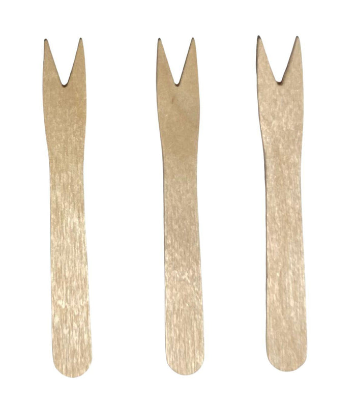 Eco-Craze - Wooden Fruit/Chip Fork - 85mm