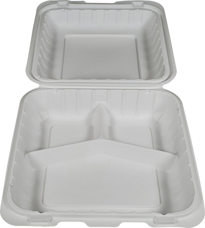 Eco-Craze MFPP Clamshell Container 8x8x2.6
