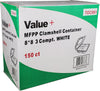 Eco-Craze - MFPP Clamshell Container - 8x8x2.8