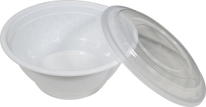 Value+ - 38oz Round Plastic Noodle Bowl - White - YN-38