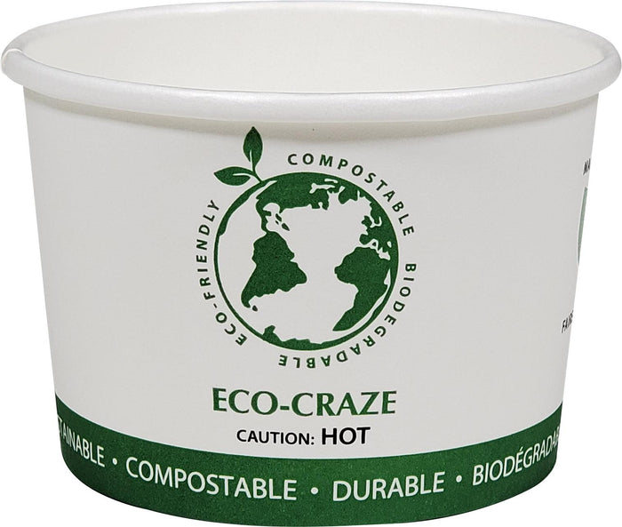 CLR - Eco-Craze - PLA - 8oz Soup Paper Cups