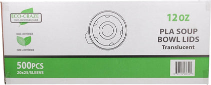 CLR - Eco-Craze - PLA 12-32oz Soup Paper Cup Lid