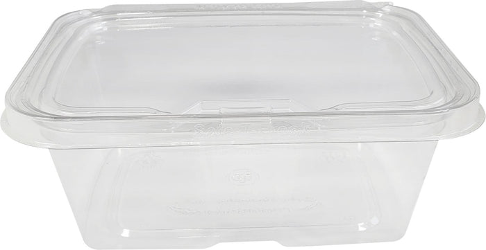 Inline - TS32 - Safe-T-Fresh - Tamper Resistant Plastic Hinged Container - Clear - 32 oz