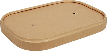 Eco-Craze - Paper Rectangular Lid - fits 500/750/1000ml Paper Container - SRL-500P