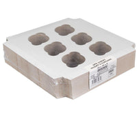 EB - 10 x 10 x 4 - 6 Cupcake Insert - White - 5282I