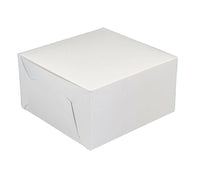 EB - White Cake Boxes - 6½x6½x3½