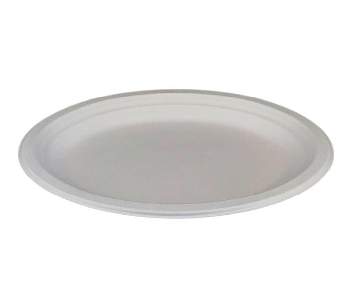 Eco-Craze - 12inch Oval Bagasse Plate - Retail Pack
