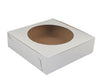 EB - White Cake Boxes - W/Window - 9x9x2.5 (Pie Box)