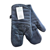 S&CO - Oven Mitts - Silicone Printed Black (1 PAIR) - DISCONTINUED