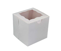 VSO - EB - Cup Cake Box with Window - White - 4x4x4