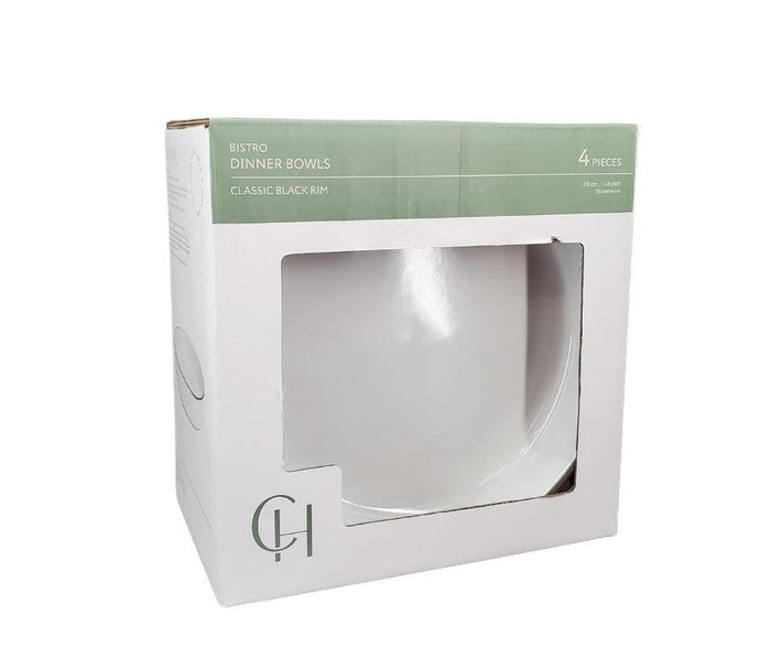 Cena - Stoneware Dinner Bowls - 7.87