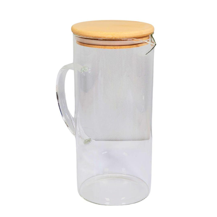 S&CO - Borosilicate Glass Jug 1.4L / Bamboo Lid - HW04910 07/15