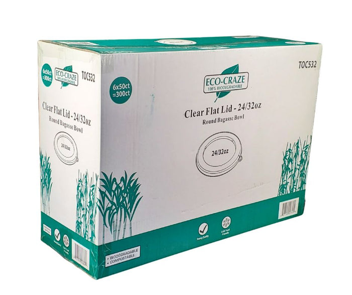 Eco-Craze - Clear Flat Lid for CR24/CR32 - CR2432-1F