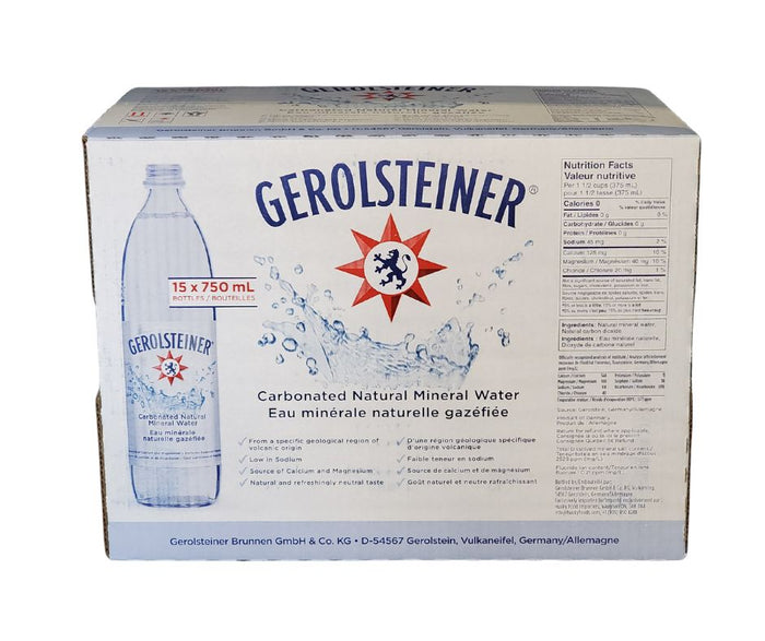 Gerolsteiner - Natural Mineral Water - Carbonated