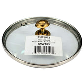 Glass Lid with Brass Knob - No.2, 12.5cm