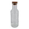 VSO - S&CO - Glass Bottle with Cork Stopper 1L - Textured - Clear 10/20