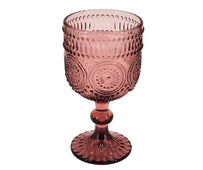 Hobnail Wine Glass 300ml - Pink - XR835