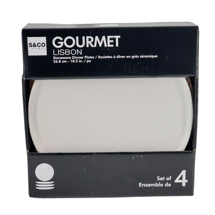 CLR - Gourmet - Lisbon Beige Stoneware Plate 10.5