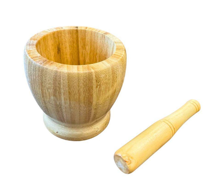 XC - Bamboo Mortar & Pestle - CH-11201