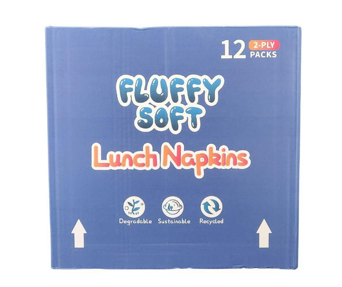 Fluffy Soft - Lunch Napkins - 2 ply - White